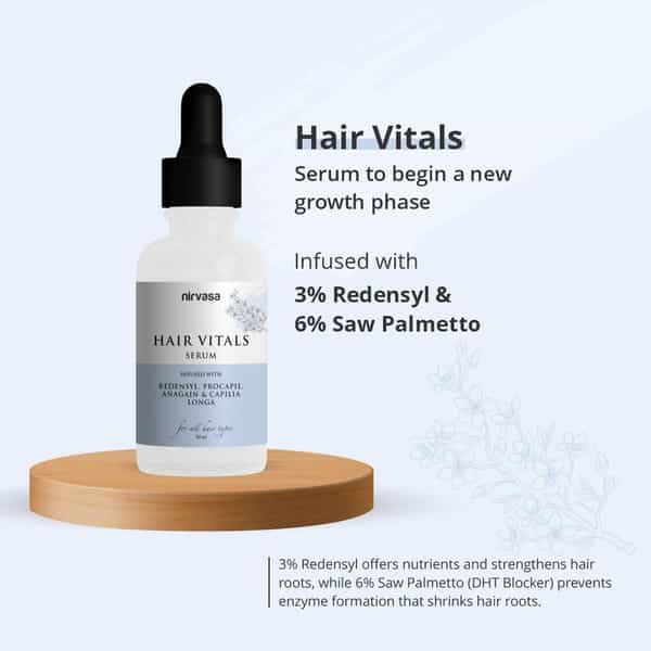 Nirvasa Redensyl 3% Hair Vitals Dht Blocker & Hair Growth Serum For Hair Fall Control (50 Ml)