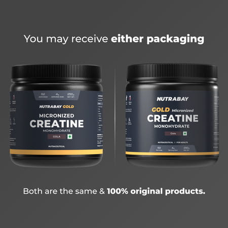 Nutrabay Gold Micronised Creatine Monohydrate - 250G | Cola|Pre/Post Workout Supplement