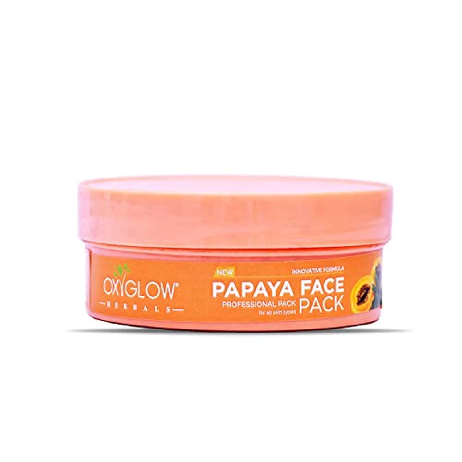 Oxyglow Herbals Papaya Scrub Pack|Enriched With Papaya | Sandalwood | & Bearberry Extract|300gms