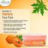 Oxyglow Herbals Papaya Scrub Pack|Enriched With Papaya | Sandalwood | & Bearberry Extract|300Gms