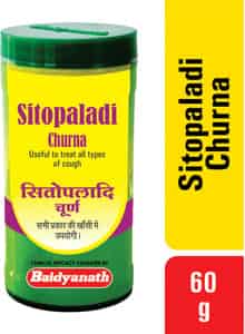 Baidyanath Asli Ayurved Sitopaladi Churna - 60 Gm (pack Of 2) For Dry Wet And Allergic Cough