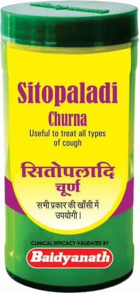 Baidyanath Asli Ayurved Sitopaladi Churna - 60 Gm (Pack Of 2) For Dry Wet And Allergic Cough