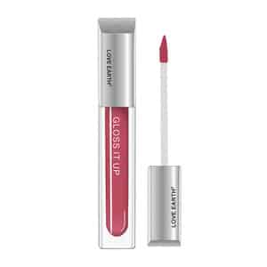 Love Earth Liquid Lip Gloss -blow Up For Soft & Dewy Lips (dark Pink) 3ml