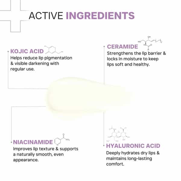 Dermatouch Kojic Acid Ceramide Spf 50 Pa+++ Natural Lip Balm - 5G