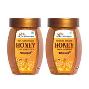 Dr. Morepen 100% Pure Organic Honey Nmr Tested - 250gm Pack Of 2