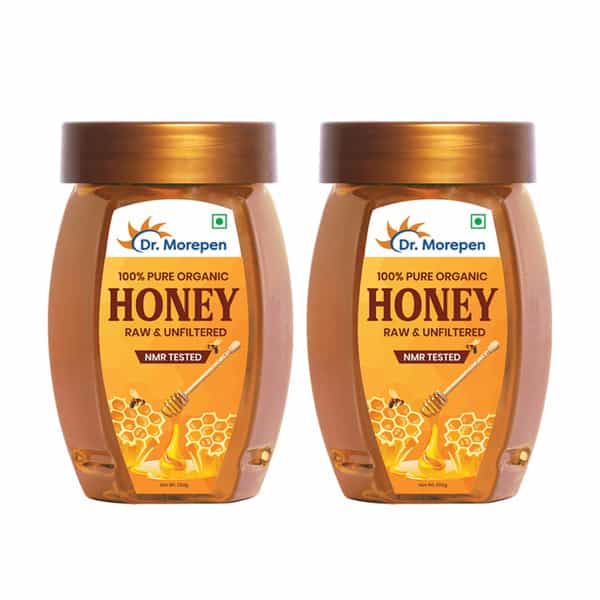 Dr. Morepen 100% Pure Organic Honey Nmr Tested - 250Gm Pack Of 2