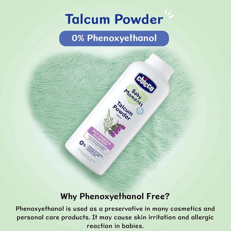 Chicco Baby Moments Talcum Powder Soothes & Moisturises Babys Skin 0m+ (300 Gm)