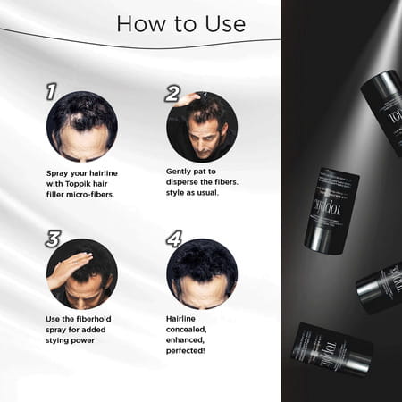 Toppik Hair Building Fibers Black 12 - 55 Gm Univ