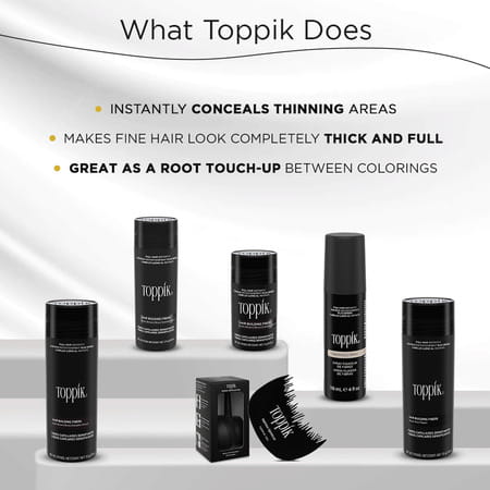 Toppik Hair Building Fibers Black 12 - 55 Gm Univ