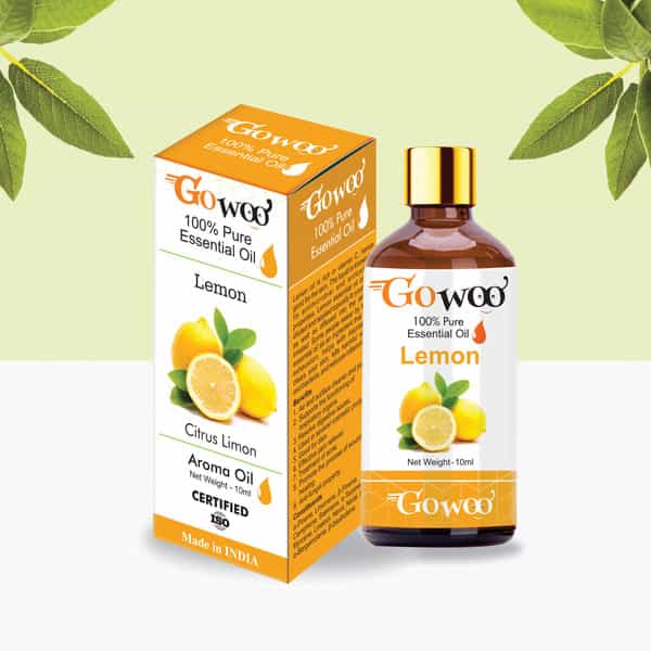 Pack Of 2 Lemon Essential Oil & Marula Carrier Oil - 100% Natural Therapeutic Grade Cold Pressed