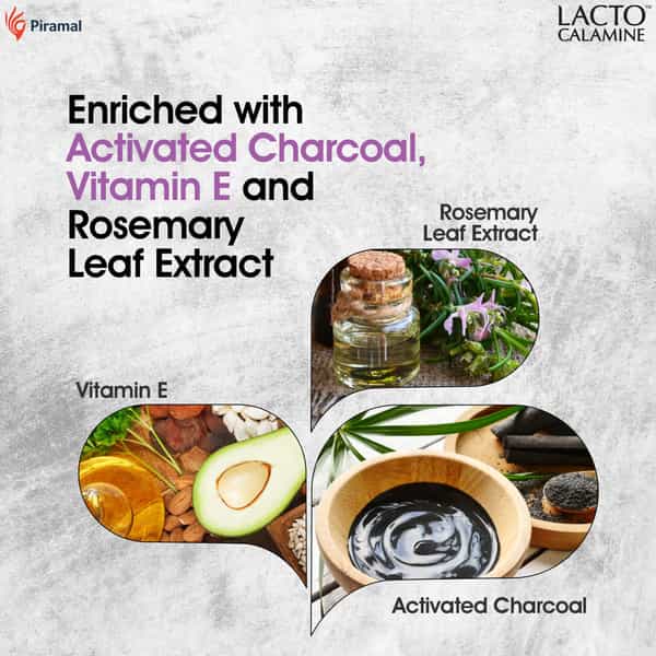 Lacto Calamine Peel Off Mask | Activated Charcoal & Vitamin E Deep Pore Cleansing 120 Gm (Pack Of 2)