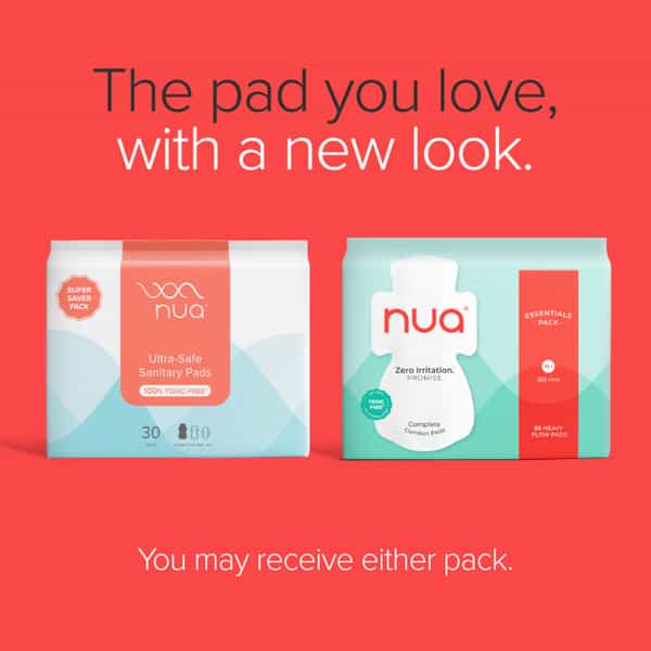 Nua Ultra Safe Sanitary Pads | Super Saver Pack | 30 Pads | Heavy Flow Xl+ (320Mm) (Pack Of 30)