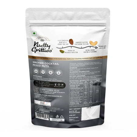 Nutty Gritties California Almonds Roasted| Lightly Salted - 240g (Pack Of 6 X 40g Each)