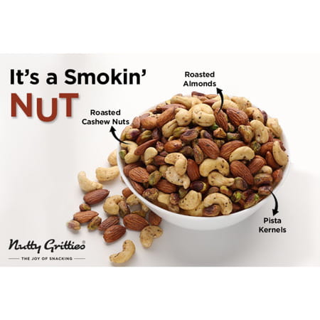 Nutty Gritties California Almonds Roasted| Lightly Salted - 240g (Pack Of 6 X 40g Each)