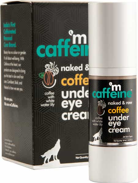 Mcaffeine Coffee Under Eye Cream For Dark Circle & Puffiness Reduction Vitamin E & Hyaluronic Acid