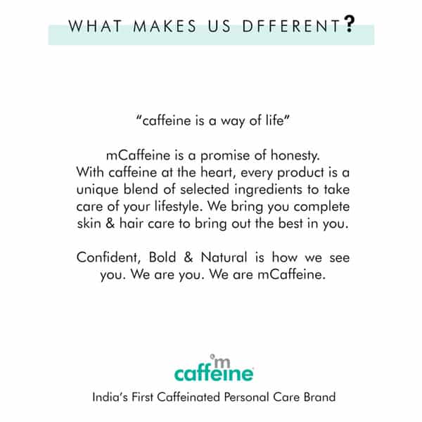 Mcaffeine Coffee Under Eye Cream For Dark Circle & Puffiness Reduction Vitamin E & Hyaluronic Acid