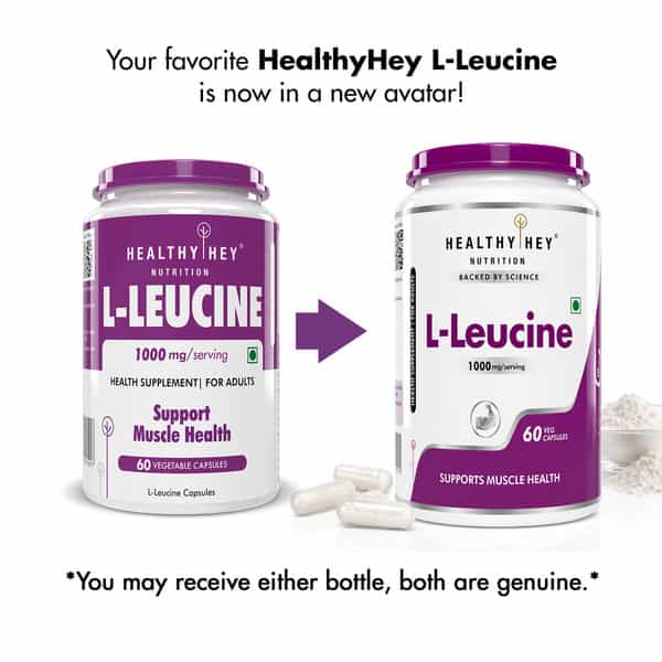 Healthyhey Nutrition L-Leucine 60 Capsules
