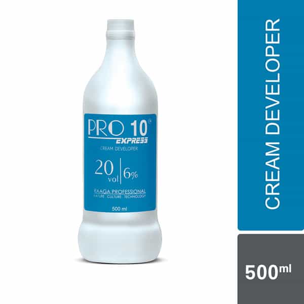 Raaga Professional Pro 10 Express 6% Cream Developer | 20 Vol | 500 Ml