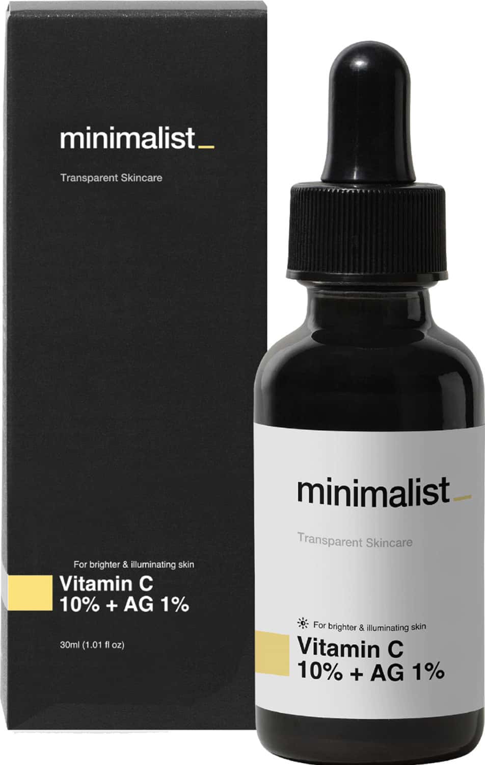 Buy MINIMALIST VITAMIN C 10%SERUM FOR BRIGHTER GLOWING SKIN WITH STABLE &  PURE ETHYL ASCORBIC ACID(30ML) Online & Get Upto 60% OFF at PharmEasy