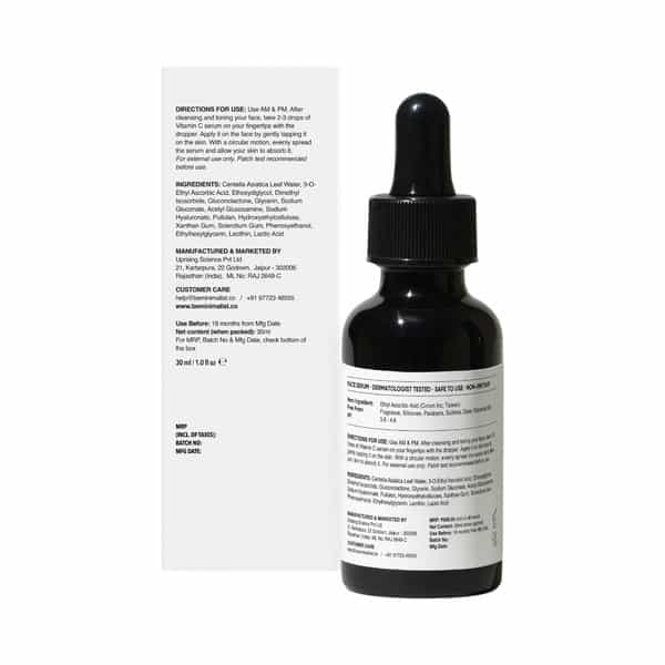 Minimalist Vitamin C 10%Serum For Brighter Glowing Skin With Stable & Pure Ethyl Ascorbic Acid(30Ml)