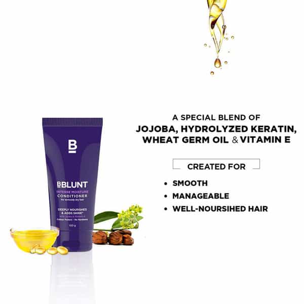 Bblunt Intense Moisture Conditioner For Dry Hair - 100 Gm