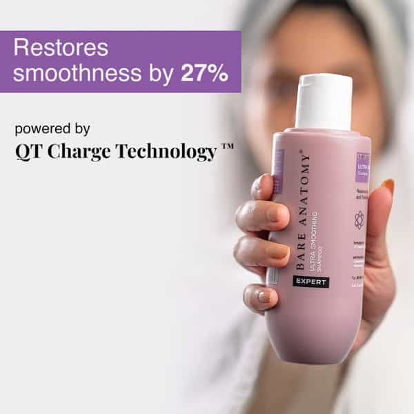 Bare Anatomy Expert Ultra Smoothing Shampoo To Restore Smoothness | Repair Damaged Hair 250Ml