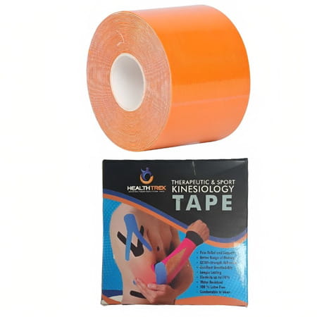 Healthtrek Kinesiology Sports Tape (Pack Of 1 | Orange | 5 M X 5 Cm)