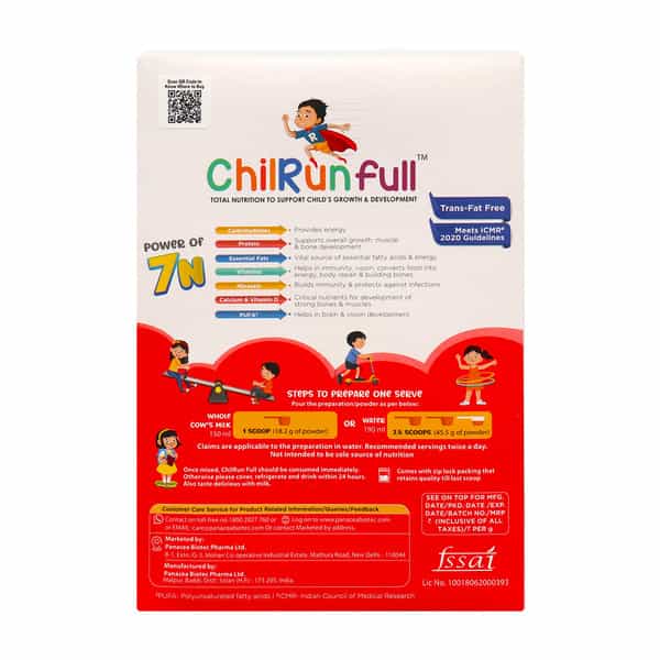 Chilrunfull Vanilla Flavour Total Nutrition To Support Childs Growth & Devlopment Box Of 400Gm