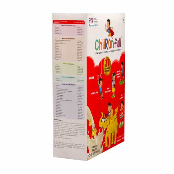 Chilrunfull Vanilla Flavour Total Nutrition To Support Childs Growth & Devlopment Box Of 400Gm