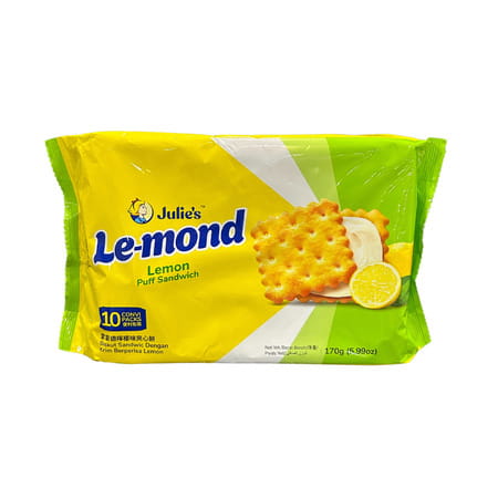 Julie'S Le-Mond Lemon Puff Sandwich Biscuit - 170 G