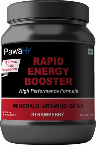 Pawahy Isotonic Drink Endurance Workout Electrolyte Energy Drink With 2:1:1 Bcaa- 1Kg (Strawberry)