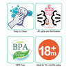 Buddsbuddy Bpa Free Antispill Baby Training Sipper (Spout+Straw+Drinking Sucker) Set Pink 210Ml