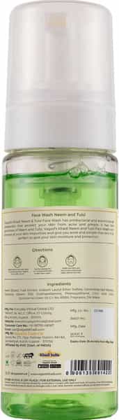 Vagad's Khadi Neem & Tulsi Foam Face Wash 150Ml | Removes Acne And Pimples