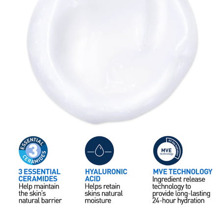 Cerave Hydrating Non-Foaming Daily Facial Cleanser For Normal To Dry Skin - 88ml