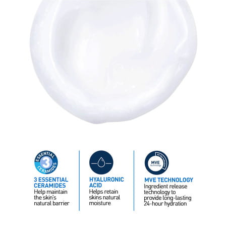 Cerave Hydrating Non-Foaming Daily Facial Cleanser For Normal To Dry Skin - 88ml