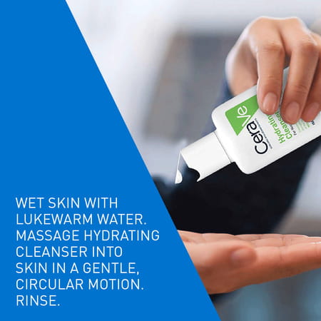 Cerave Hydrating Non-Foaming Daily Facial Cleanser For Normal To Dry Skin - 88ml