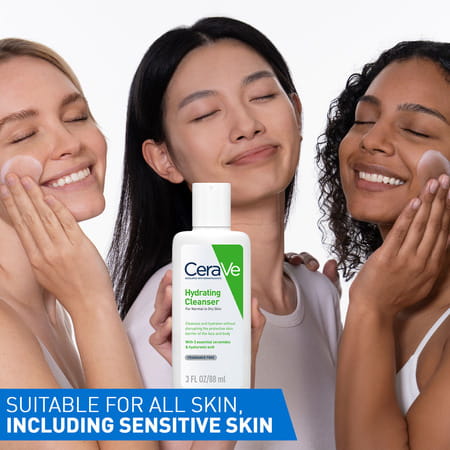 Cerave Hydrating Non-Foaming Daily Facial Cleanser For Normal To Dry Skin - 88Ml