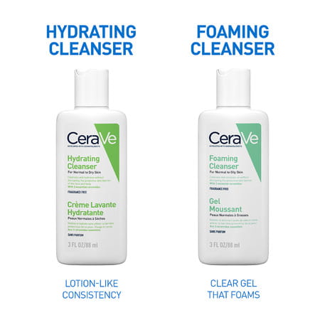 Cerave Hydrating Non-Foaming Daily Facial Cleanser For Normal To Dry Skin - 88ml