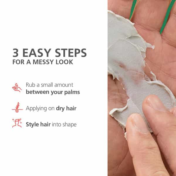 Schwarzkopf Professional Osis+ Mess Up Hair Styling Matte Paste | Easy To Apply And Wash | 100 Ml