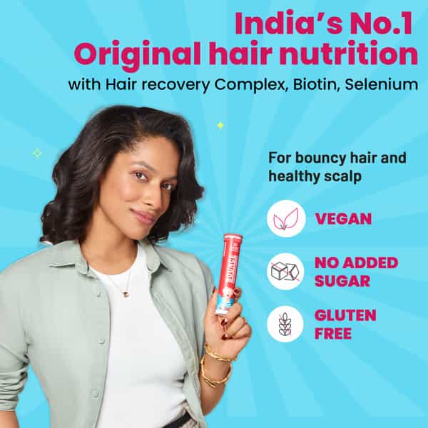 Chicnutrix Bounce - Hrc | Biotin | Selenium - Good Hair Day | Everyday - Raspberry (Pack Of 60)