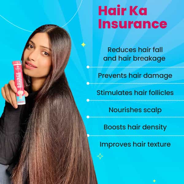 Chicnutrix Bounce - Hrc | Biotin | Selenium - Good Hair Day | Everyday - Raspberry (Pack Of 60)