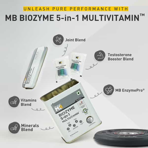 Muscleblaze Biozyme 5-In-1 Multivitamin For Men And Women (90 Tablets)
