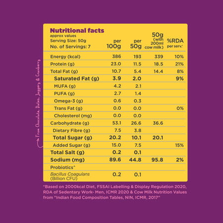 Yoga Bar High Protein Muesli Choco Almond Cranberry 350G