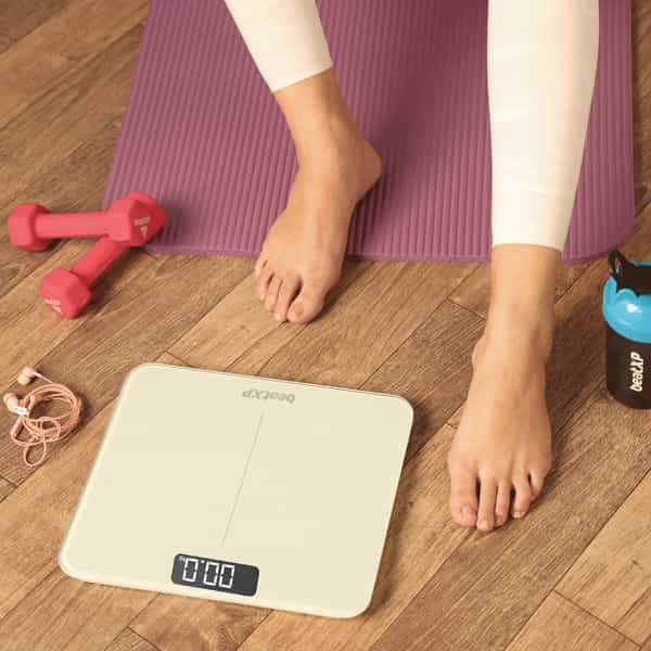 Beatxp Gravity Elite Digital Weighing Scale With Thick Tempered Glass|18 Months Warranty| White
