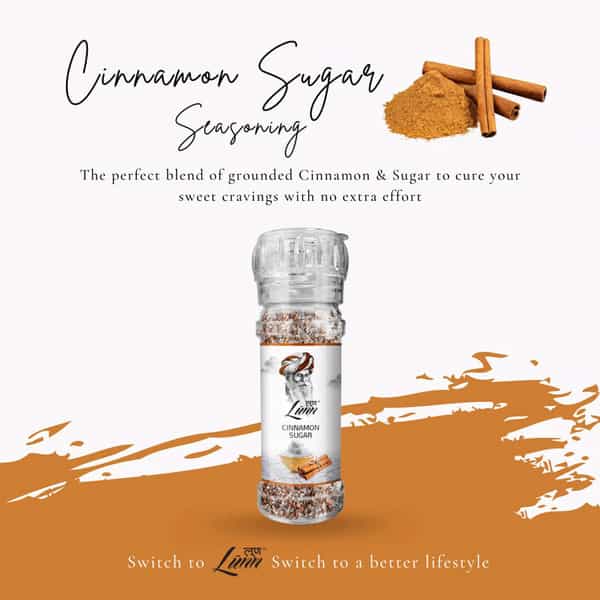 Lunn Cinnamon & Sugar Seasoning 60G Each (Pack Of 2)