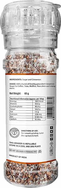 Lunn Cinnamon & Sugar Seasoning 60G Each (Pack Of 2)