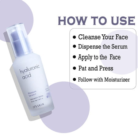 It'S Skin Hyaluronic Acid Moisture Serum - Moisture-Binding - Plumps Skin - Lightweight - 40ml