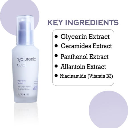 It'S Skin Hyaluronic Acid Moisture Serum - Moisture-Binding - Plumps Skin - Lightweight - 40ml