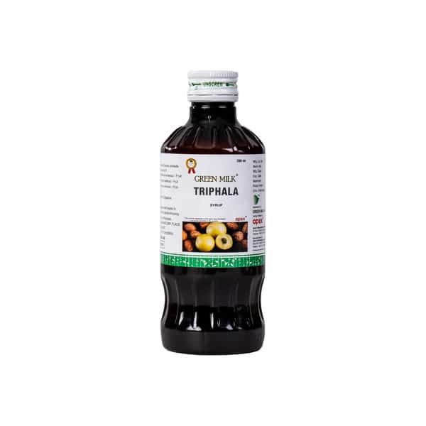 Green Milk Triphala Syrup | Ayurvedic Digestive Tonic For Digestion & Bowel Regularity | 200 Ml