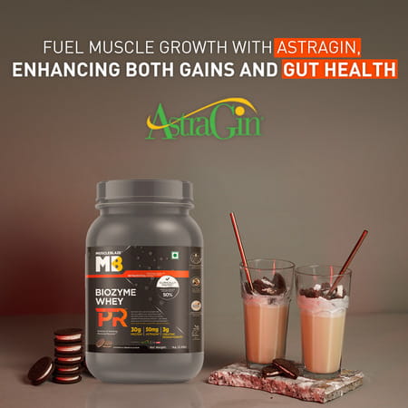 Muscleblaze Biozyme Whey Protein Pr With 30g Protein | 3g Creatine Monohydrate Cookies & Cream | 1kg
